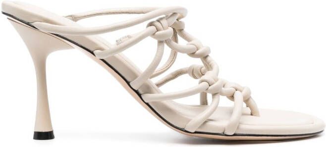 Studio Amelia strappy 95mm leather sandals Neutrals