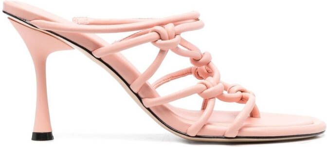 Studio Amelia 95mm leather sandals Pink