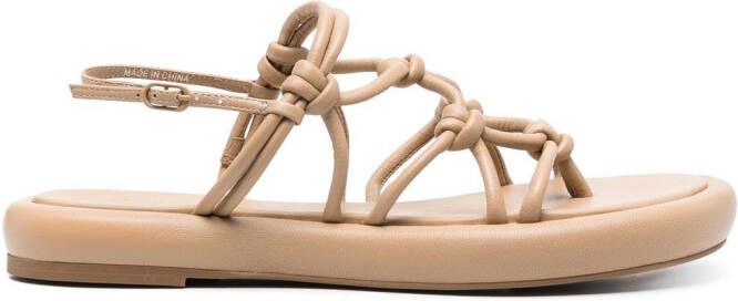 Studio Amelia strappy leather sandals Neutrals