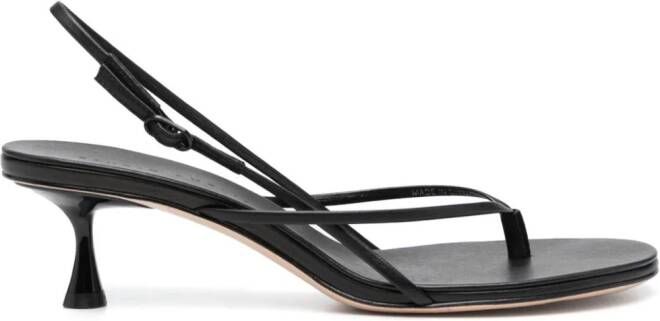 Studio Amelia Wishbone 60mm thong-strap sandals Black