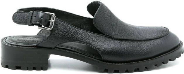 Studio Chofakian buckle-fastening leather loafers Black