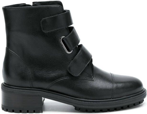 Studio Chofakian Milestone leather combat boots Black