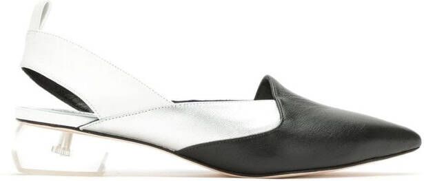 Studio Chofakian leather heeled pumps Black