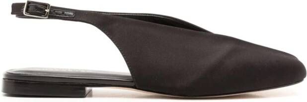 Studio Chofakian square-toe leather pumps Black