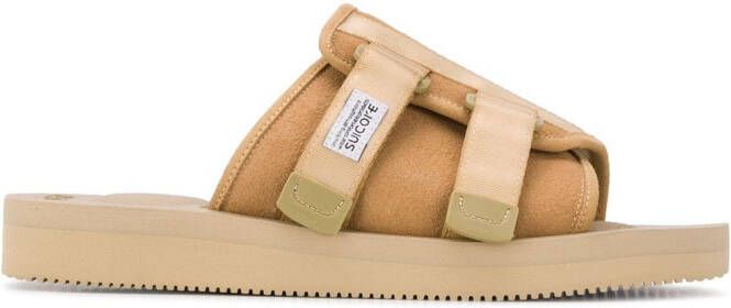 Suicoke double-strap slides Neutrals