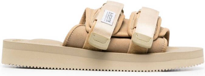 Suicoke front touch-strap sandals Neutrals