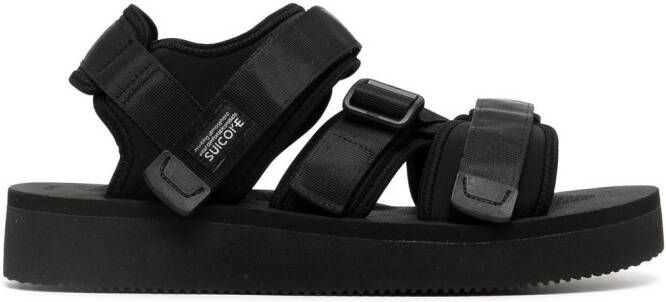 Suicoke Kisee-VPO logo-detail sandals Black