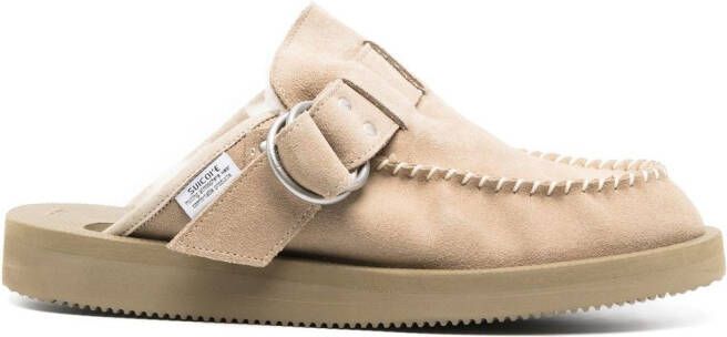 Suicoke Lemi suede loafers Neutrals