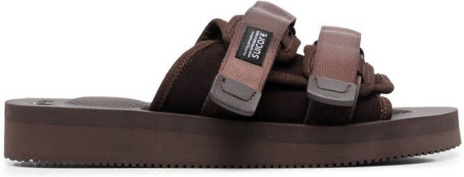 Suicoke open-toe touch-strap sandals Brown