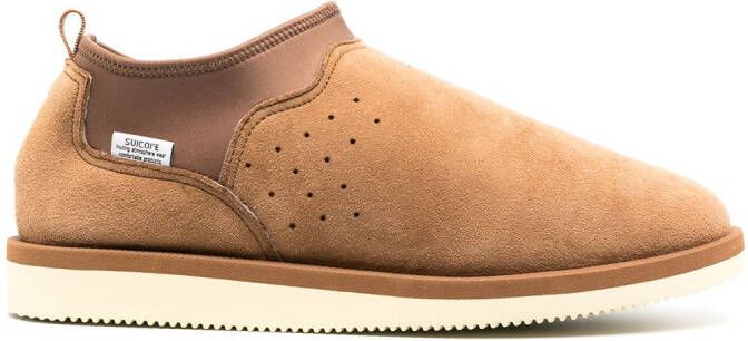 Suicoke Ron slip-on suede shoes Brown