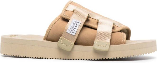 Suicoke touch-strap slides Neutrals