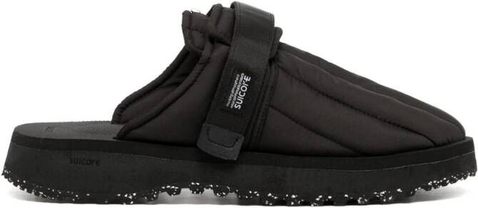 Suicoke Zavo-Puff round-toe slippers Black