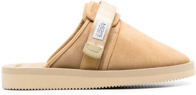 Suicoke Zavo-VS touch-strap slippers Brown