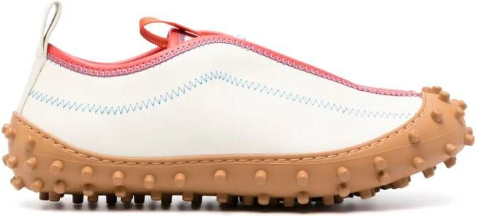 Sunnei decorative-stitching round-toe sneakers Neutrals