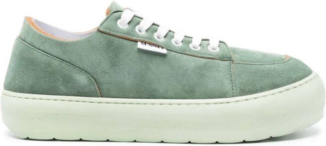 Sunnei Dreamy suede sneakers Green
