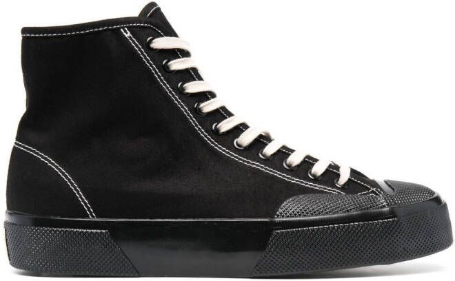 Superga high-top lace-up sneakers Black