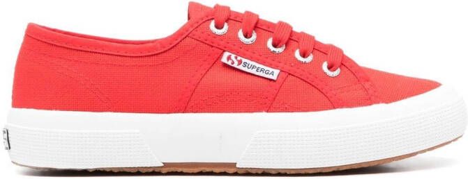 Superga low-top canvas sneakers Red