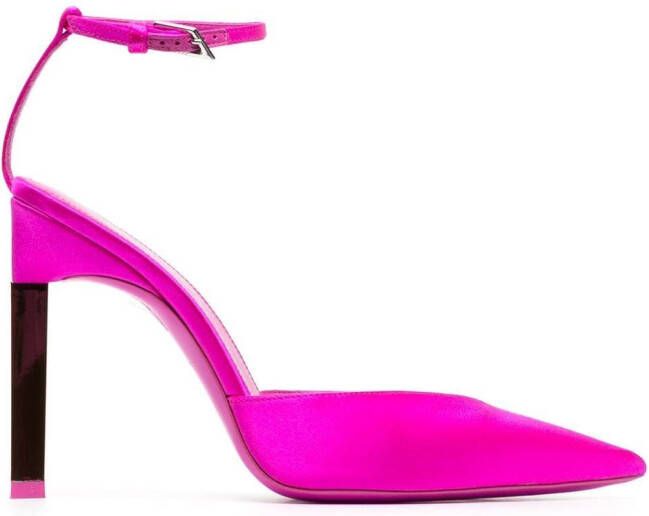 The Attico 110mm Perine satin pumps Pink