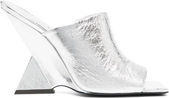 The Attico 105mm Cheope sandals Silver