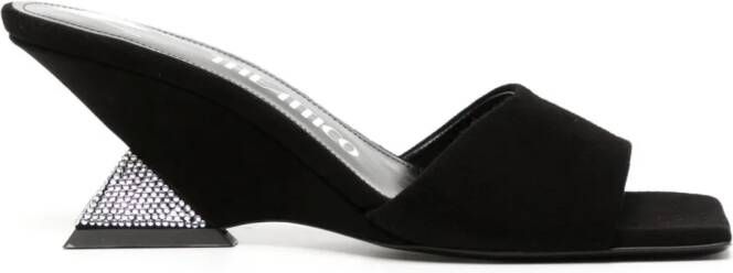 The Attico Cheope 60mm wedge sandals Black