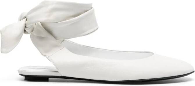 The Attico Cloe ballerina shoes White