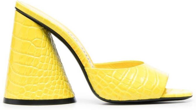 The Attico Devon 110mm sandals Yellow