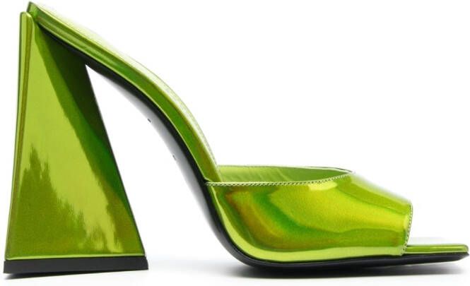 The Attico 115mm Devon sandals Green