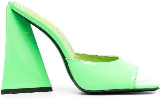 The Attico Devon 115mm mules Green