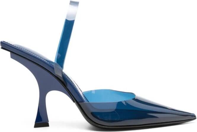 The Attico Ester 95mm slingback pumps Blue