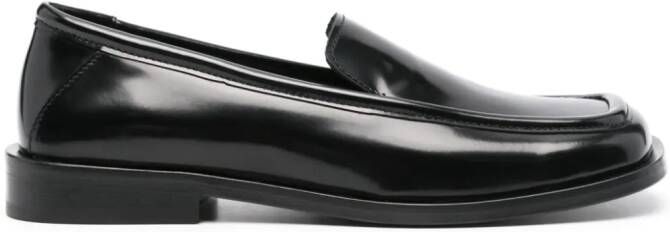 The Attico Micol leather loafers Black