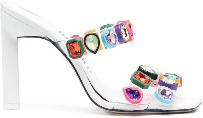 The Attico 120mm Nanci sandals White