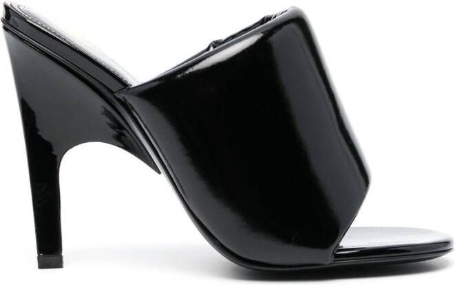 The Attico 100mm Rem sandals Black