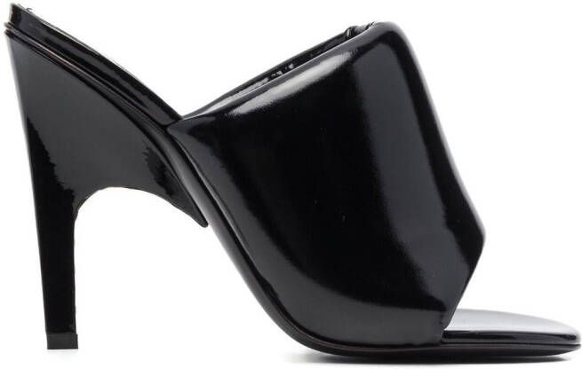 The Attico Rem 115mm sandals Black