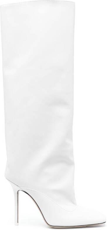 The Attico Sienna 110mm knee-high boots White