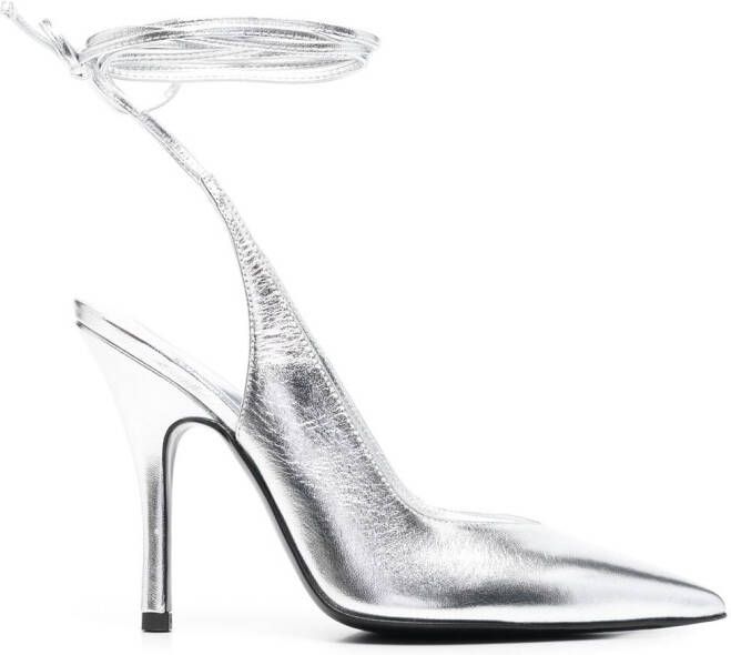 The Attico Venus 120mm pumps Silver