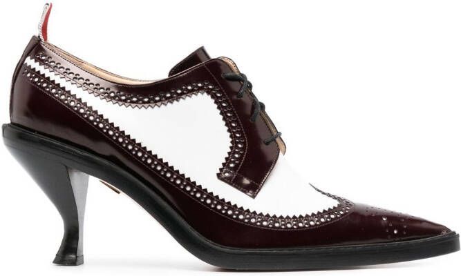 Thom Browne 90mm sculpted-heel brogues Red