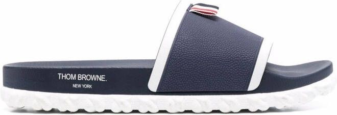 Thom Browne cable-sole slides Blue
