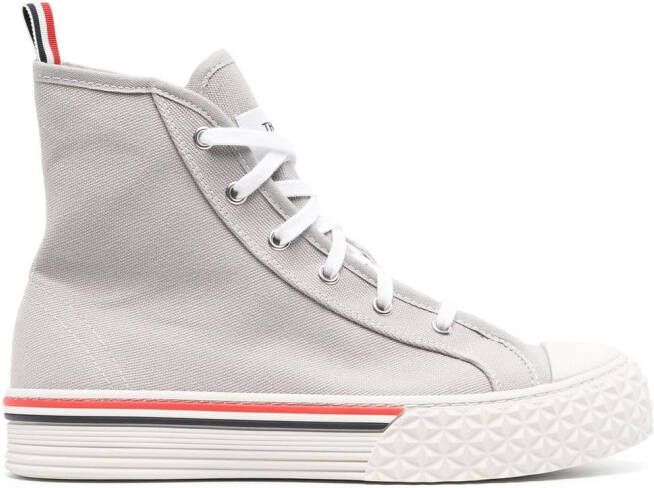 Thom Browne Collegiate high-top sneakers Grey
