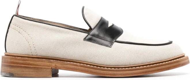 Thom Browne colour-block penny loafers