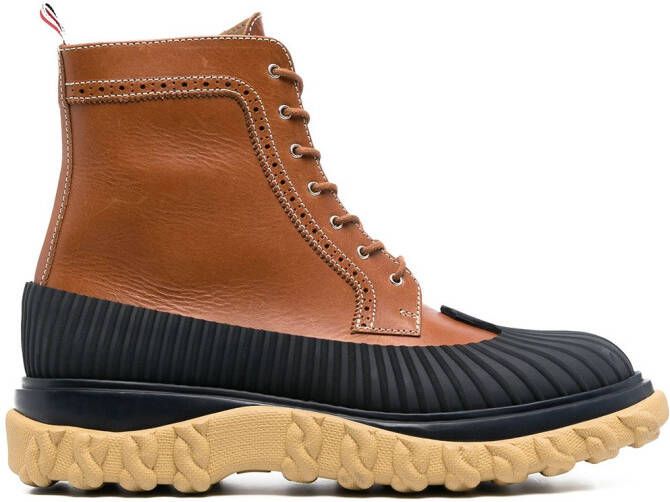 Thom Browne covered outsole wingtip boots