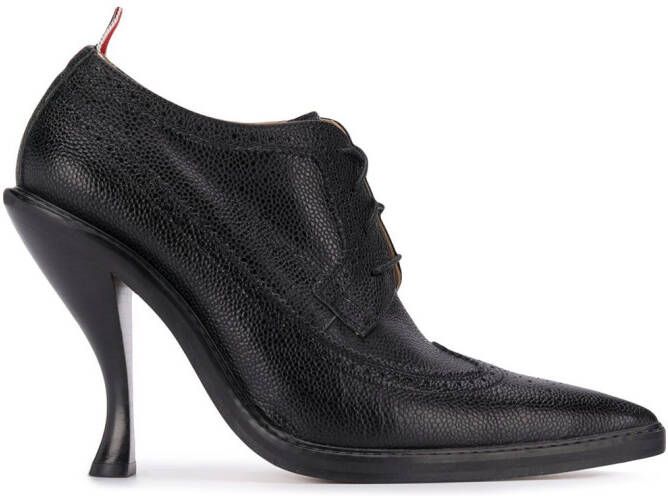 Thom Browne curved heel longwing brogues Black