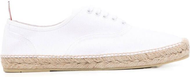 Thom Browne Heritage jute sole low-top sneakers White