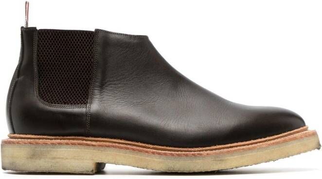 Thom Browne mid-top chelsea ankle boots