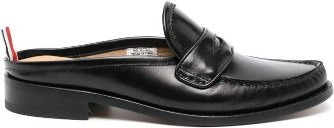 Thom Browne penny loafer mules Black