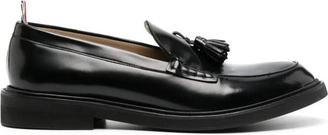 Thom Browne tassel leather loafers Black