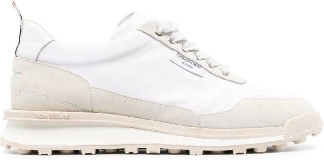 Thom Browne Tech Runner suede sneakers White
