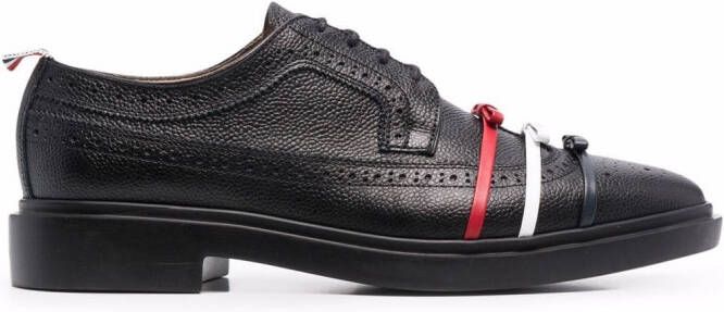 Thom Browne three-bow Longwing brogues Black