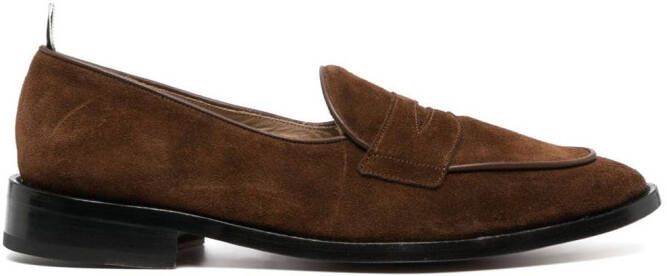 Thom Browne Varsity suede penny loafers