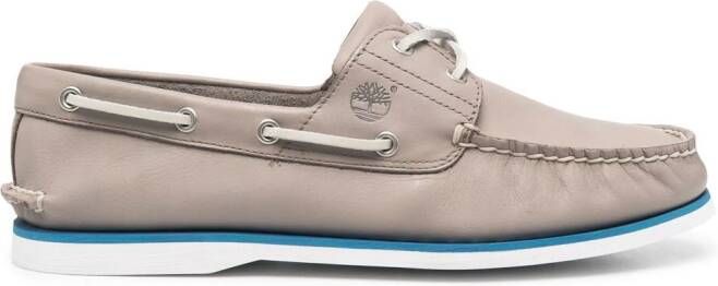 Timberland debossed-logo detail loafers Grey