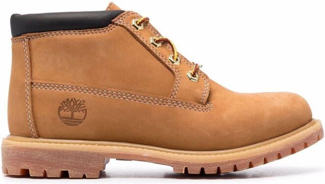 Timberland side embossed-logo boots Brown